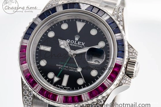 Aaa fake watches Edition Best 1707 GMT Steel CLEAN Sustainable VR Custom 116759SARU 904L 1218